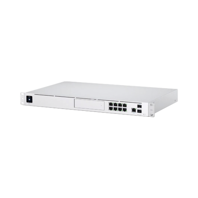 UniFi OS Console: Dream Machine Pro, con 1 puerto WAN Gigabit RJ45, 1 puerto WAN 10G SFP+ / 8 puertos LAN Gigabit RJ-45, y una bahía de HDD 3.5″ (No incluye HDD), Integra todas las aplicaciones UniFi
